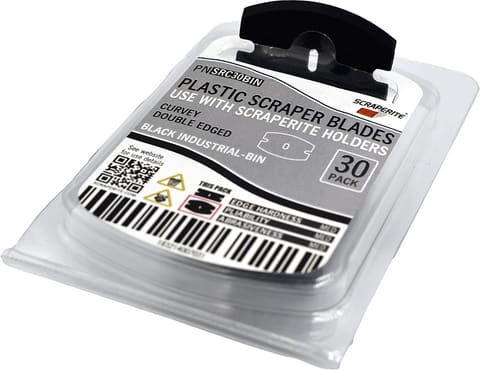 Scraperite SRC30BIN Curved replacement blades Black Industrial 30 pack