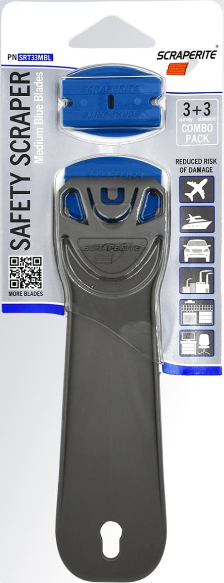 Scraperite SRT33MBL pack Medium Blue with Tradesman Tradesman 168 holder