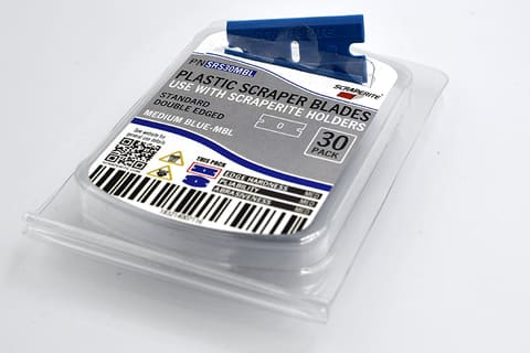 Scraperite SRS30MBL Medium Blue 30 double edged replacement blade pack