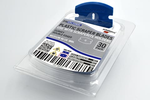 Scraperite SRC30MBL Curvey replacement blades Medium Blue 30 pack