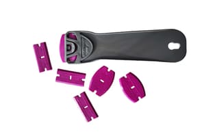 SRT33PRO - Scraperite Plastic blades combo pack PRO Magenta with holder