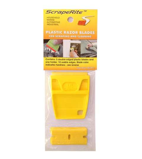 Scraperite SR5LGYACY1 5 pack Lil'Gripper Hard Yellow blades